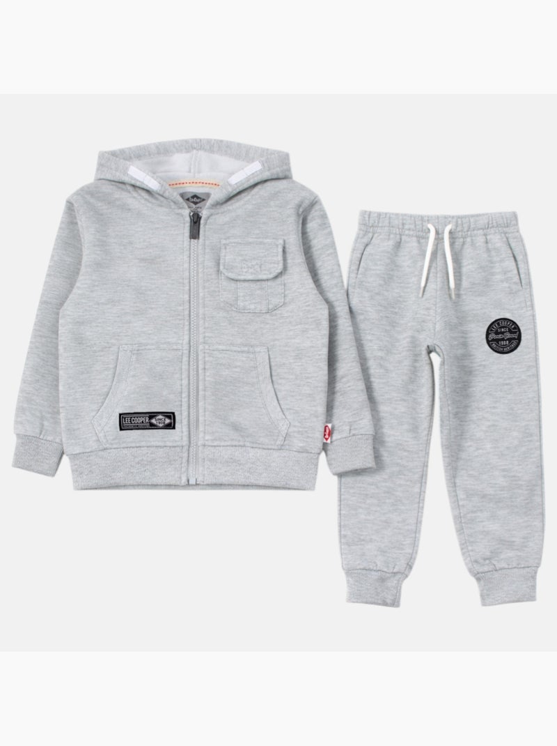 Lee Cooper - Veste à capuche et pantalon de jogging Gris - Kiabi