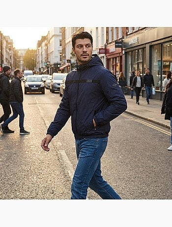 Lee Cooper - Veste coupe vent à capuche homme