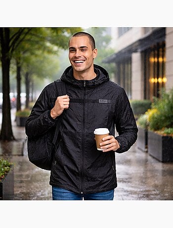 Lee Cooper - Veste coupe vent à capuche homme