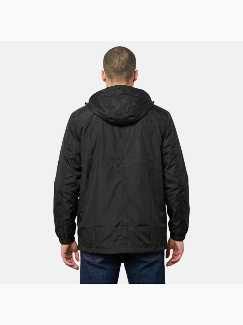 Lee Cooper - Veste coupe vent à capuche homme Noir - Kiabi