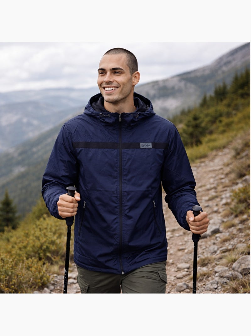 Lee Cooper - Veste coupe vent ? capuche homme Bleu marine - Kiabi