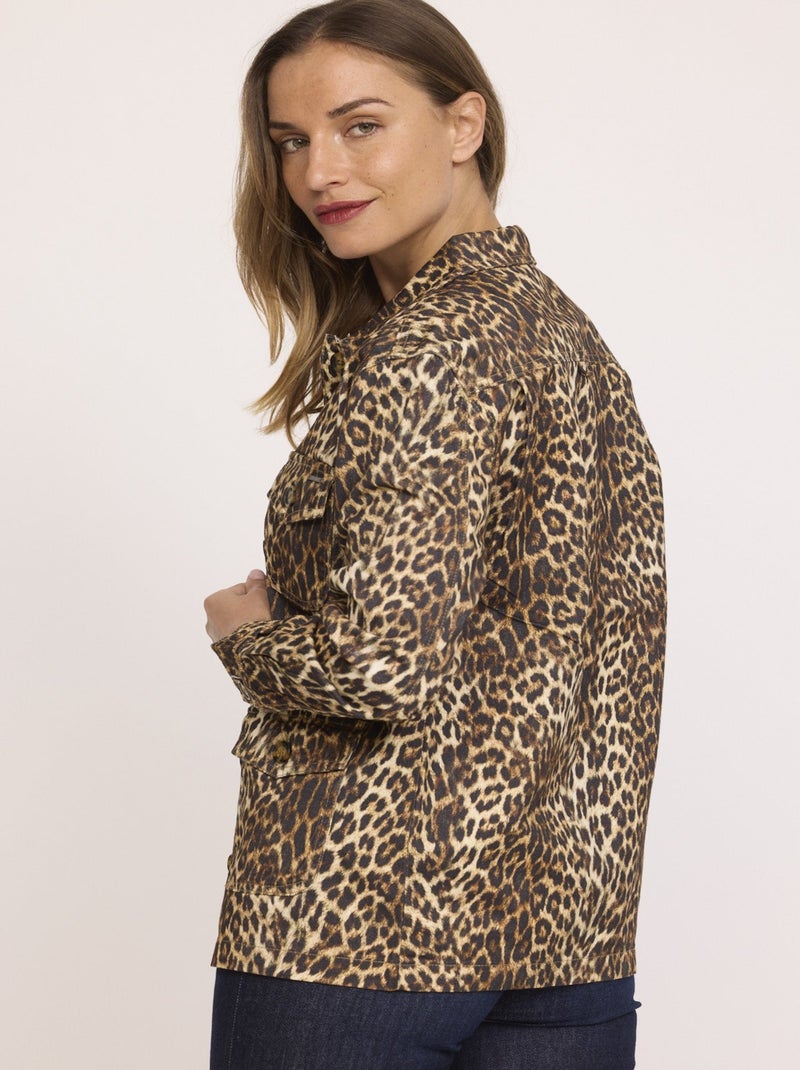 Lee Cooper - Veste FARAH Léopard Jaune - Kiabi