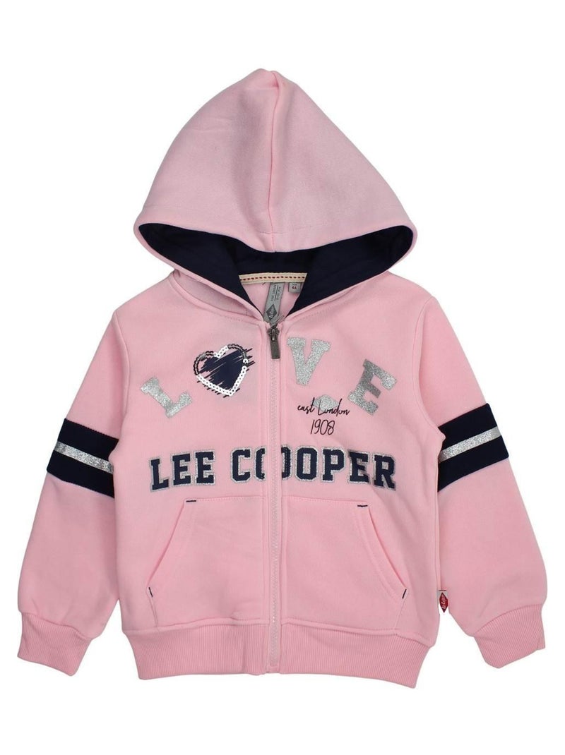 Lee Cooper - Veste fille imprimé logo Rose - Kiabi