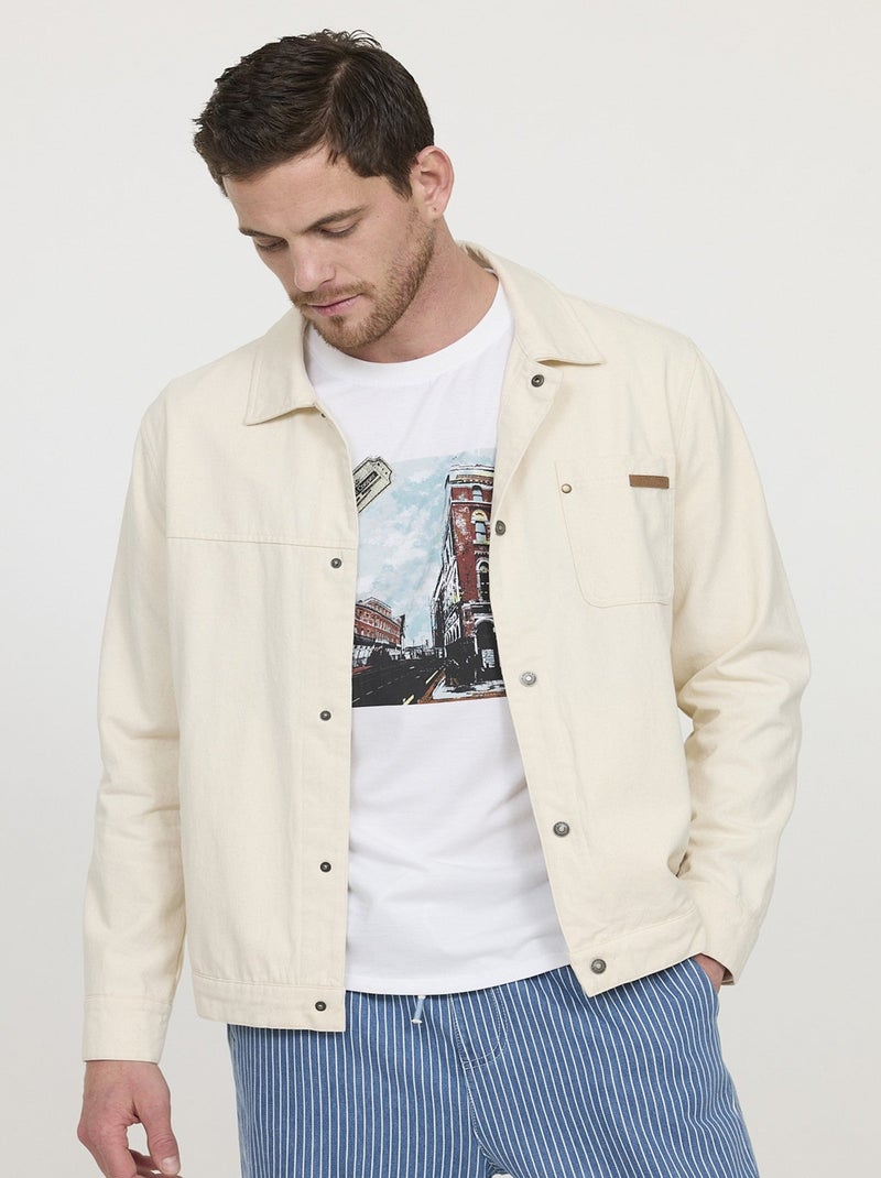 Lee Cooper - Veste FIXT Ivoire Ivoire - Kiabi
