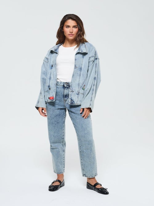 Lee Cooper - Veste Flana Light Medium Blue Brushed - Kiabi