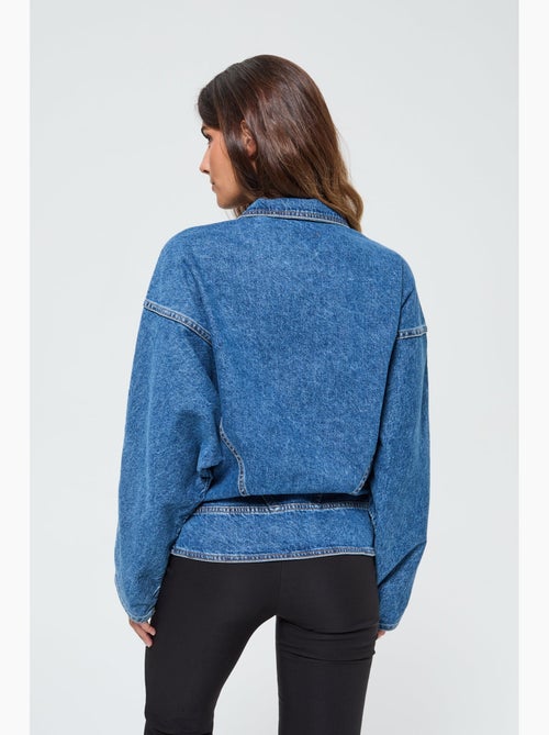 Lee Cooper - Veste Flana Vintage medium blue - Kiabi