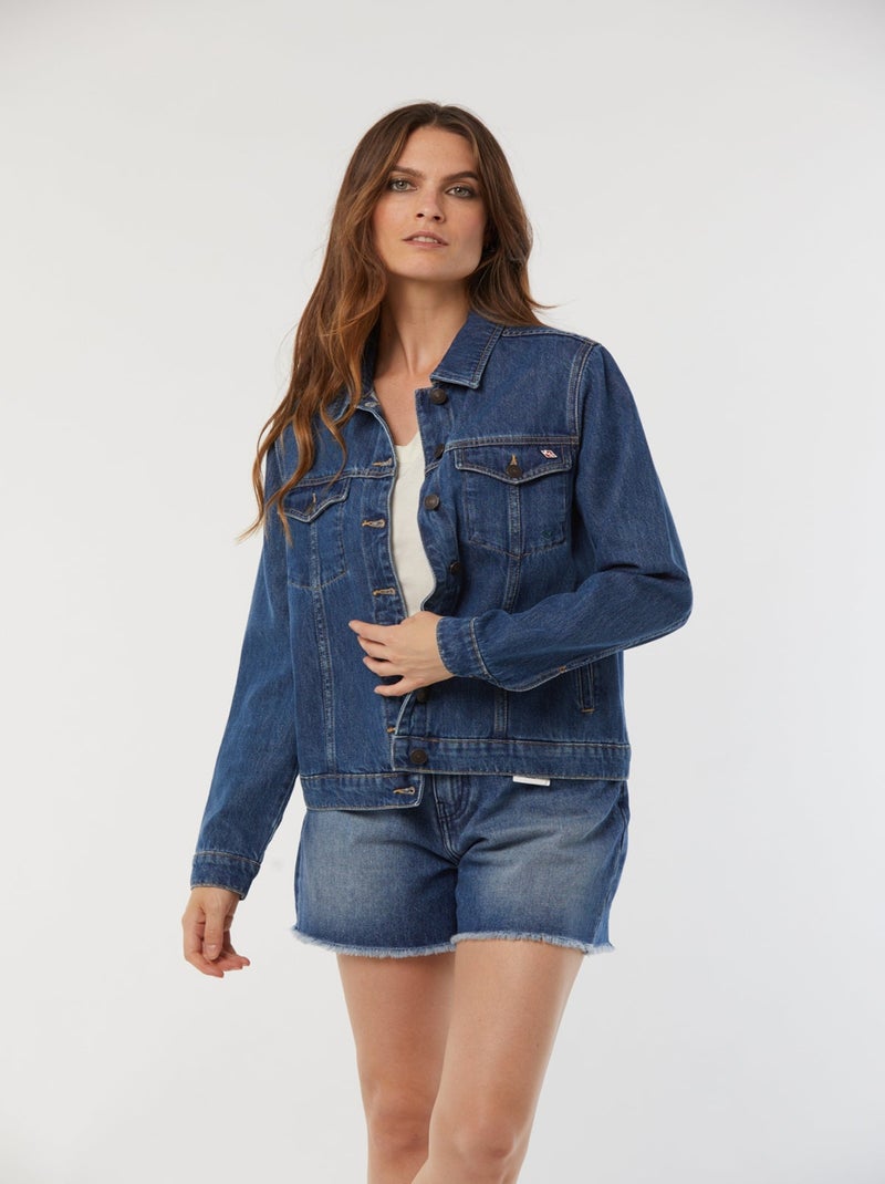 Lee Cooper - Veste FOLLA Eco double stone Gris - Kiabi