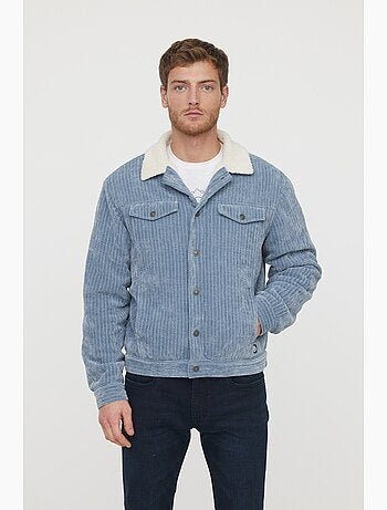 Lee Cooper - Veste Framy Gris Bleu