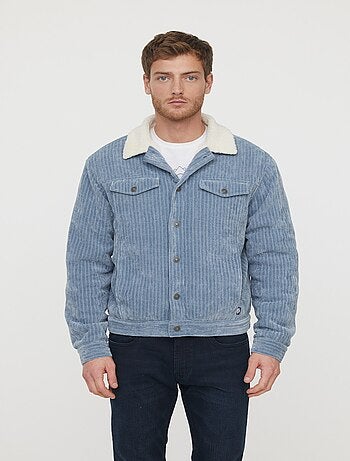 Lee Cooper - Veste Framy Gris Bleu