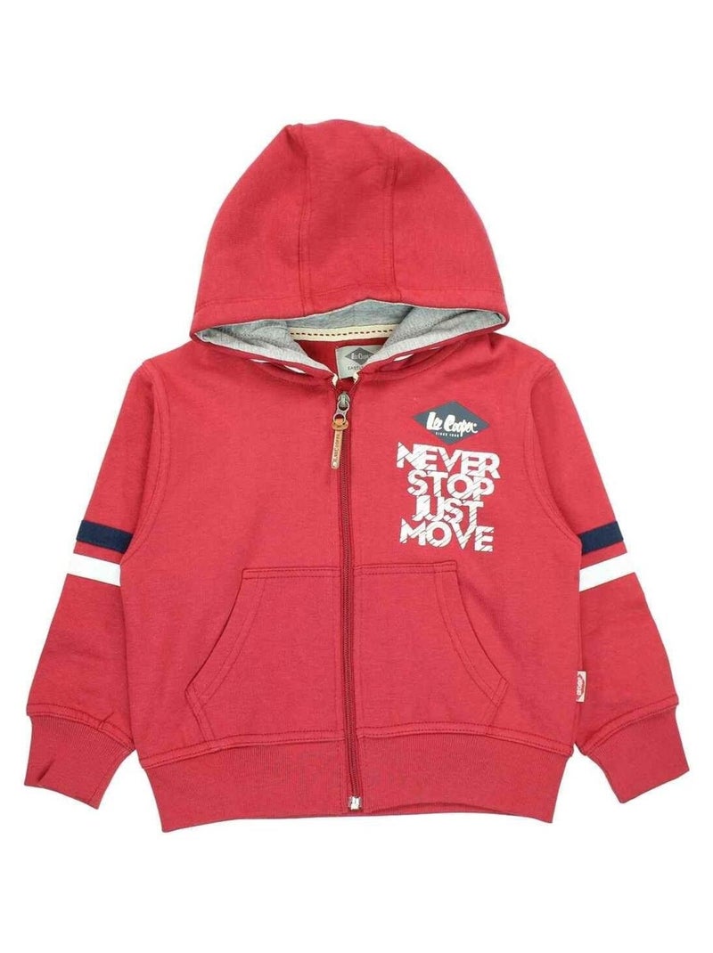 Lee Cooper - Veste imprimé Lee Cooper en coton Rouge - Kiabi