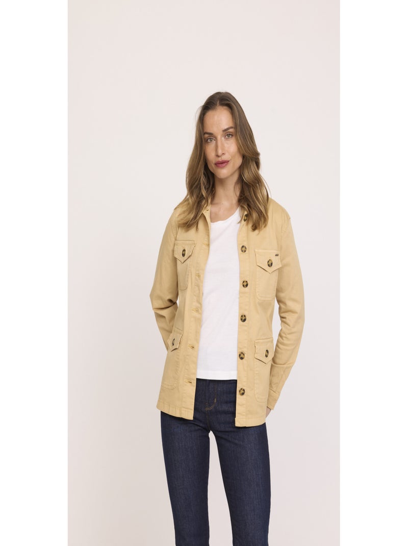 Lee Cooper - Veste manches longues coton confort FARAH Beige sable - Kiabi