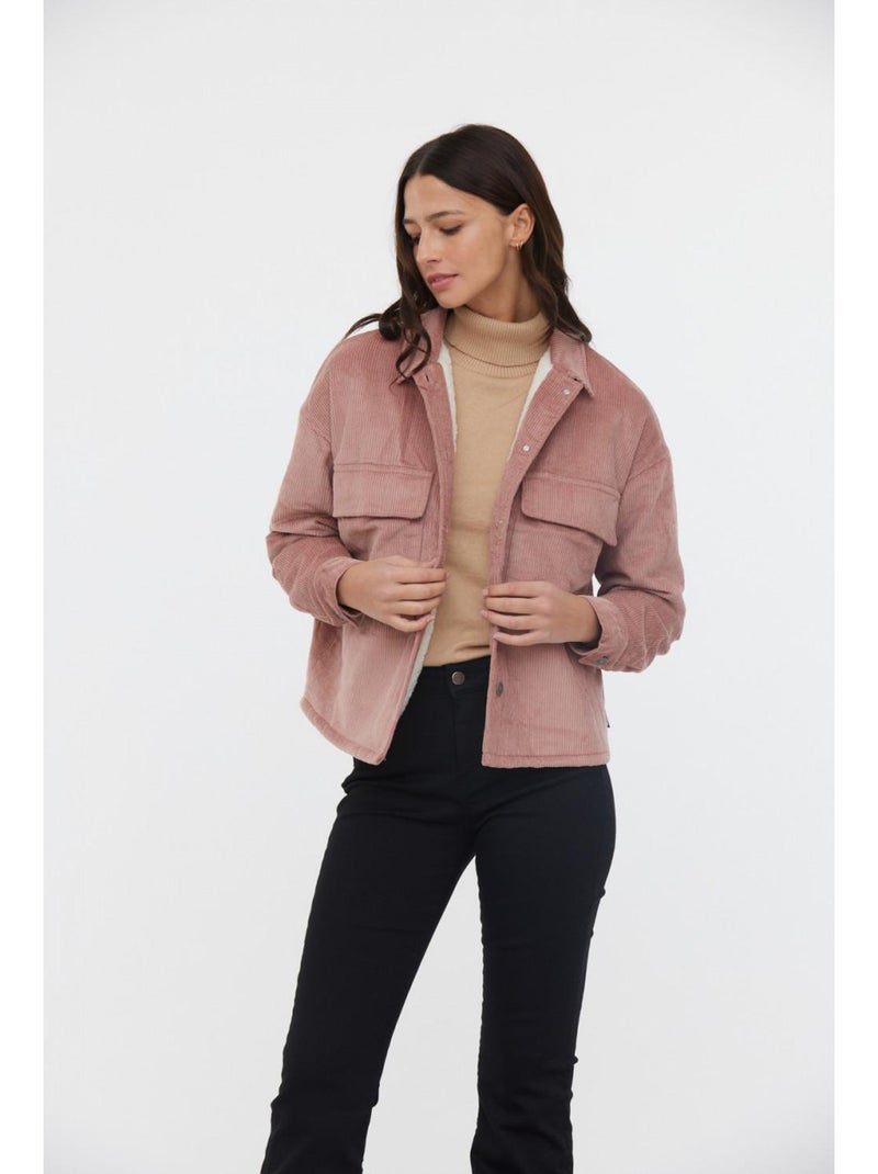 Lee Cooper - Veste manches longues coton loose FIMA Vieux rose - Kiabi
