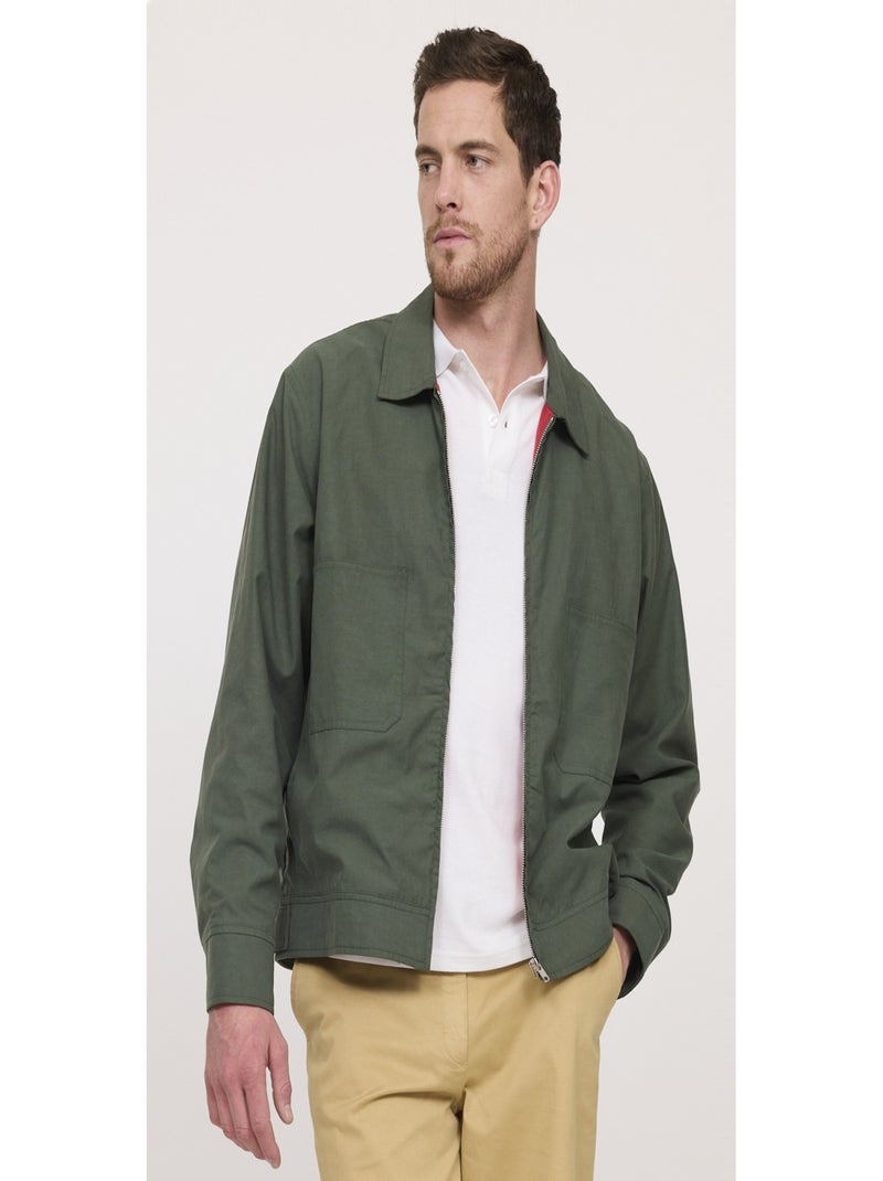 Lee Cooper - Veste manches longues coton regular FAZIL Noir Vert clair - Kiabi