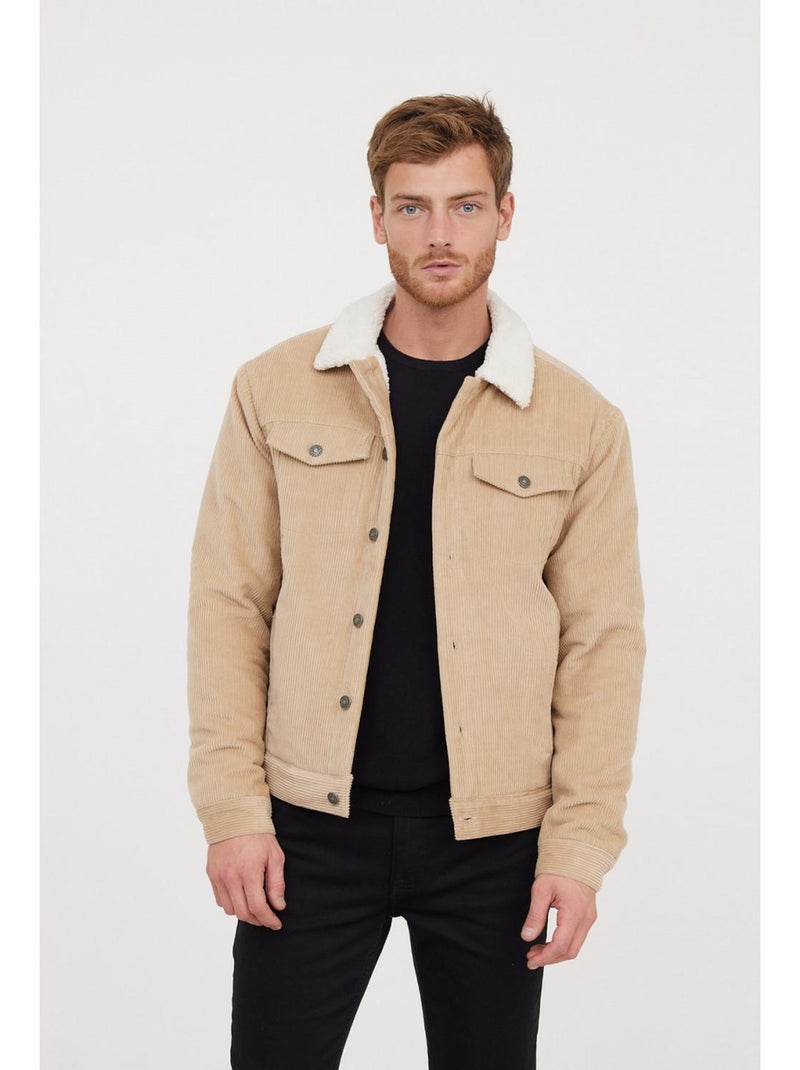 Lee Cooper - Veste manches longues coton slim FRAMY Beige argile - Kiabi