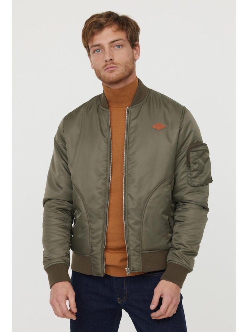 Lee Cooper - Veste manches longues polyester regular FOTH Kaki - Kiabi