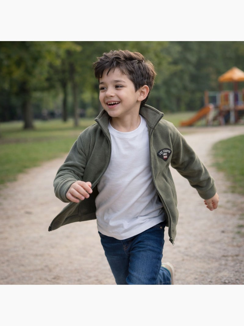 Lee Cooper - Veste polaire  garçon Kaki - Kiabi