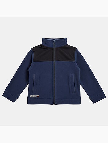Lee cooper - veste polaire zippée col montant à empiècements
