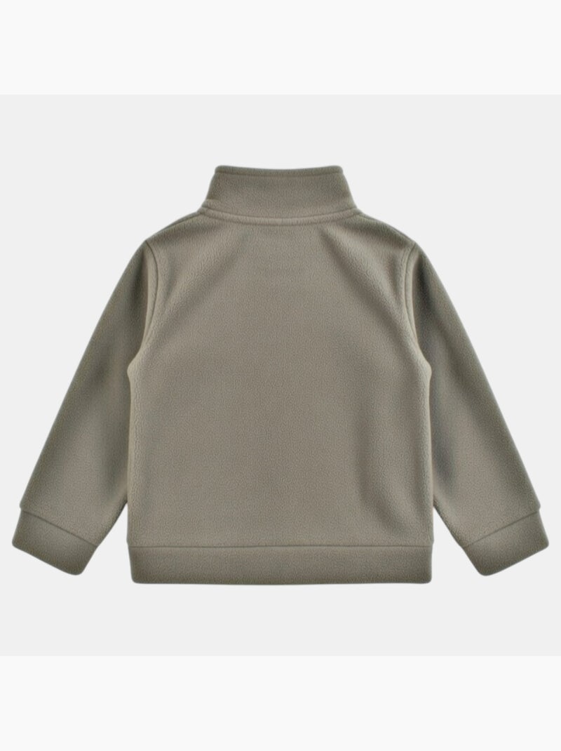 Lee cooper - veste polaire zippée col montant à empiècements, manches longues Kaki - Kiabi
