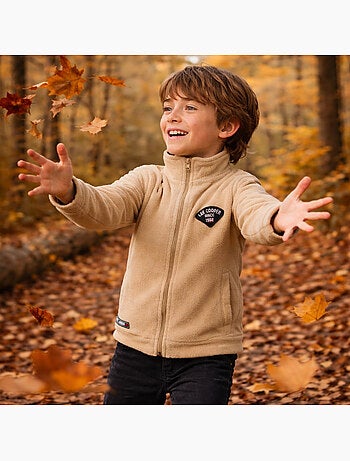 Lee cooper - veste polaire zippée col montant, manches longues