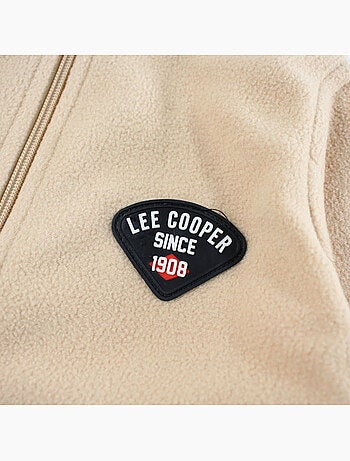 Lee cooper - veste polaire zippée col montant, manches longues