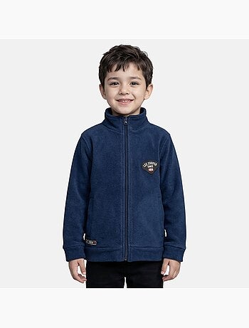 Lee cooper - veste polaire zippée col montant, manches longues