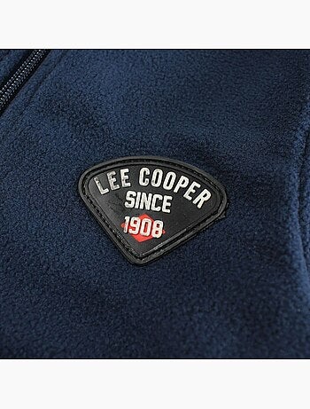 Lee cooper - veste polaire zippée col montant, manches longues