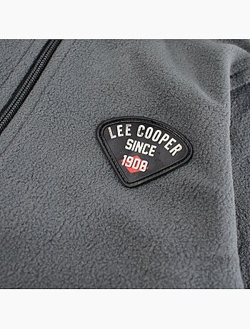 Lee cooper - veste polaire zippée col montant, manches longues