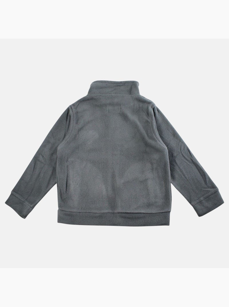 Lee cooper - veste polaire zippée col montant, manches longues Gris - Kiabi