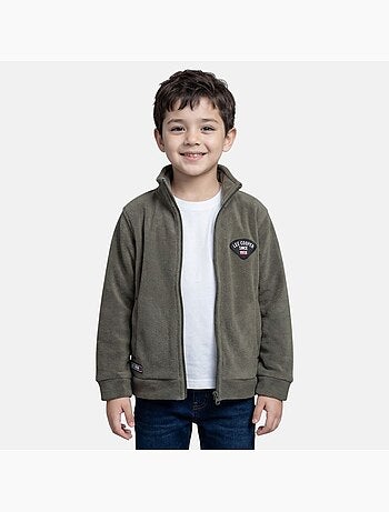 Lee cooper - veste polaire zippée col montant, manches longues