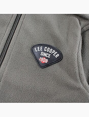 Lee cooper - veste polaire zippée col montant, manches longues