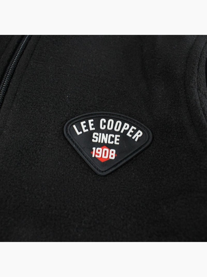 Lee cooper - veste polaire zippée col montant, manches longues Noir - Kiabi