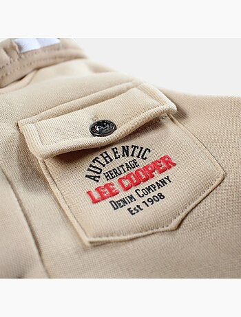 Lee Cooper - Veste sweat à capuche boutonnée garçon