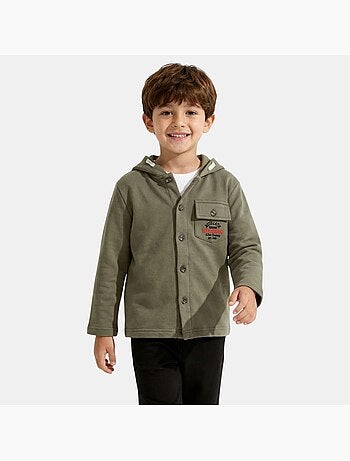 Lee Cooper - Veste sweat à capuche boutonnée garçon