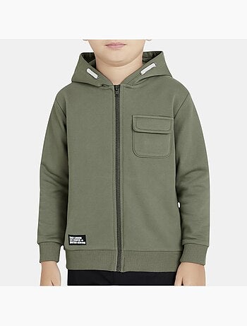 Lee Cooper - Veste sweat à capuche garçon imprimée