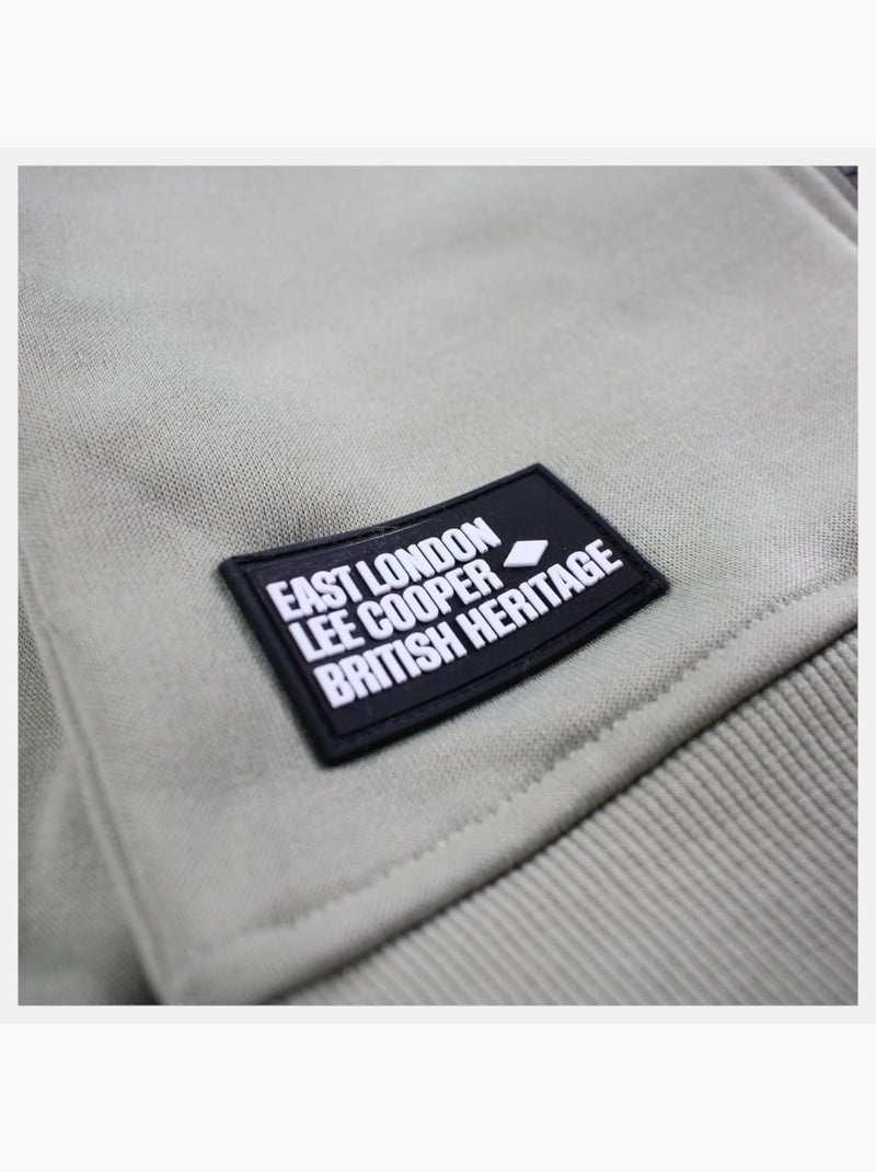 Lee Cooper - Veste sweat à capuche garçon imprimée Kaki - Kiabi