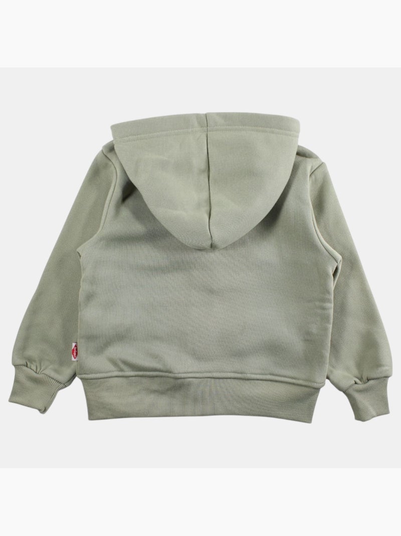 Lee Cooper - Veste sweat à capuche garçon imprimée Kaki - Kiabi