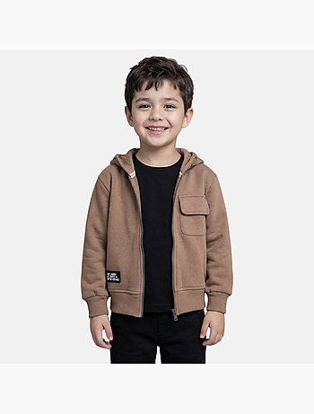 Lee Cooper - Veste sweat à capuche garçon imprimée