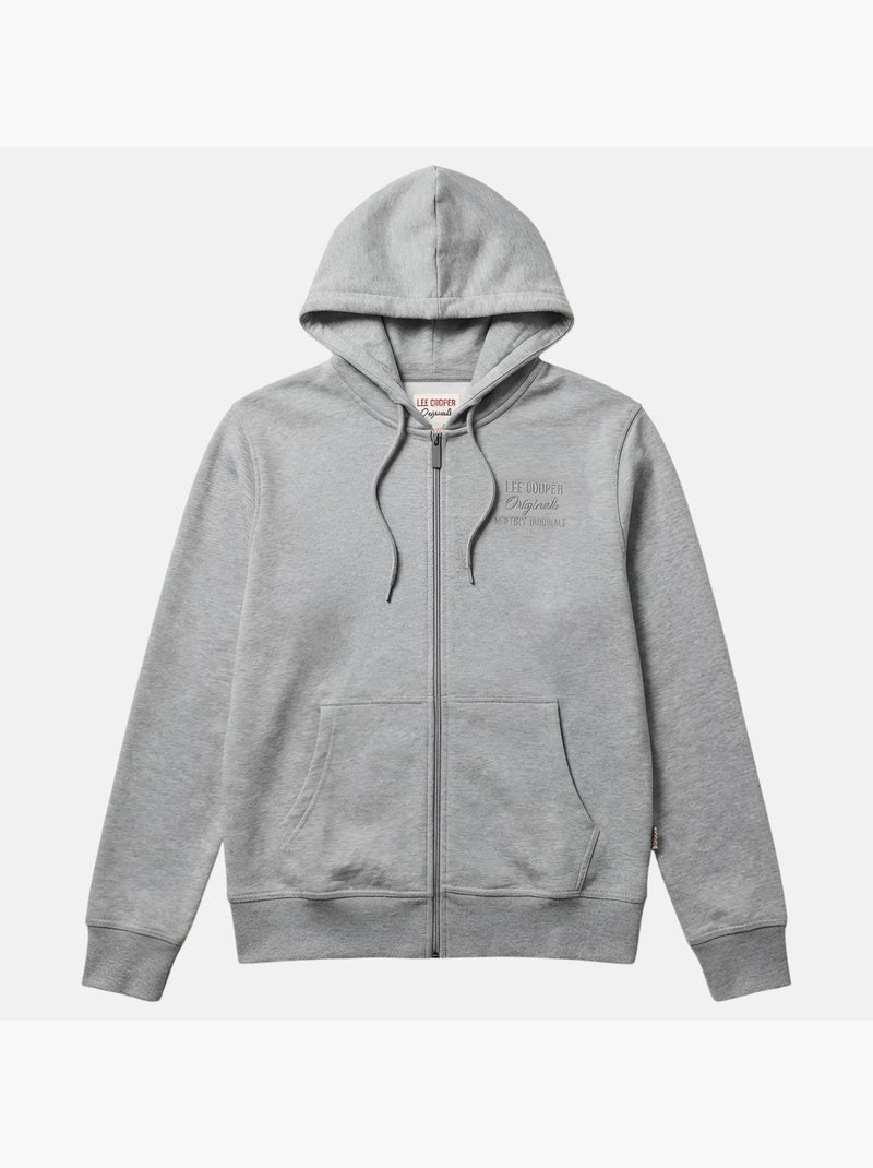Lee Cooper - Veste sweat à capuche homme Gris - Kiabi