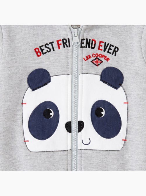 Lee Cooper - Veste sweat à capuche imprimé panda avec pantalon - Kiabi