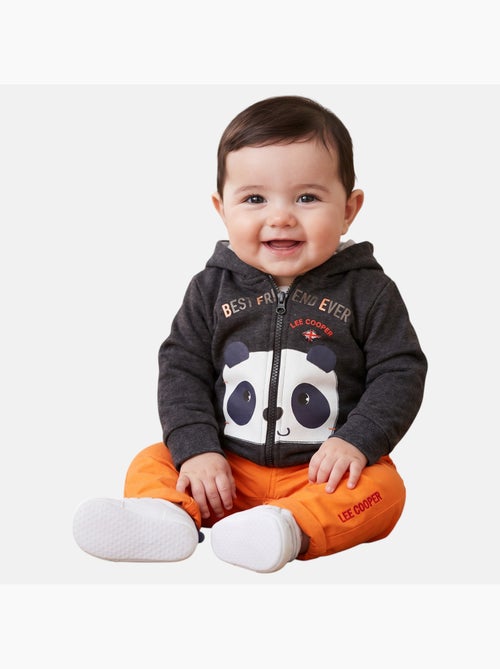Lee Cooper - Veste sweat à capuche imprimé panda avec pantalon - Kiabi