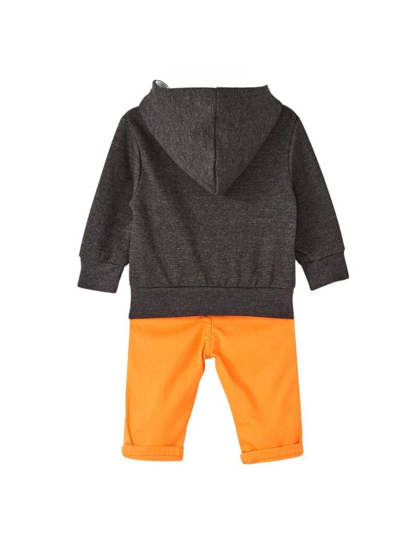 Lee Cooper - Veste sweat à capuche imprimé panda avec pantalon Gris foncé - Kiabi