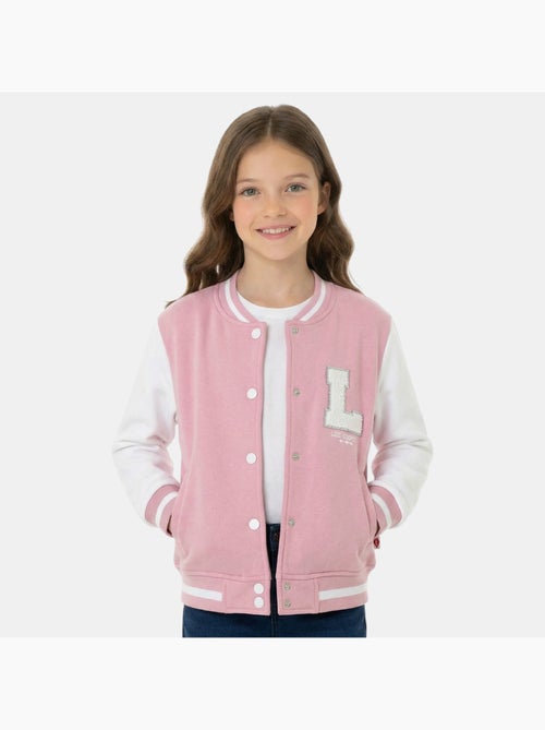 Lee cooper - veste teddy boutonnée, col rond et manches longues - Kiabi
