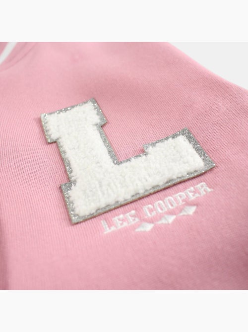 Lee cooper - veste teddy boutonnée, col rond et manches longues - Kiabi