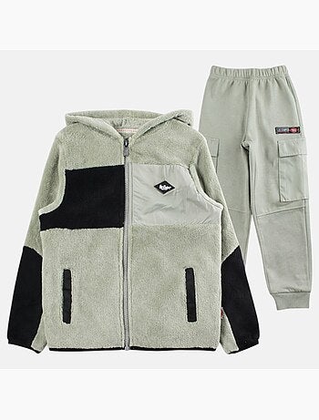Lee Cooper - Veste zippée à capuche avec pantalon de jogging garçon