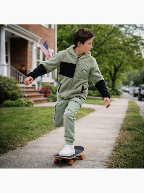 Lee Cooper - Veste zippée à capuche avec pantalon de jogging garçon - Kiabi Lee Cooper - Veste zippée à capuche avec pantalon de jogging garçon - Kiabi
