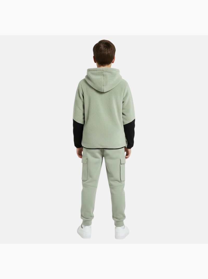 Lee Cooper - Veste zippée à capuche avec pantalon de jogging garçon Gris - Kiabi