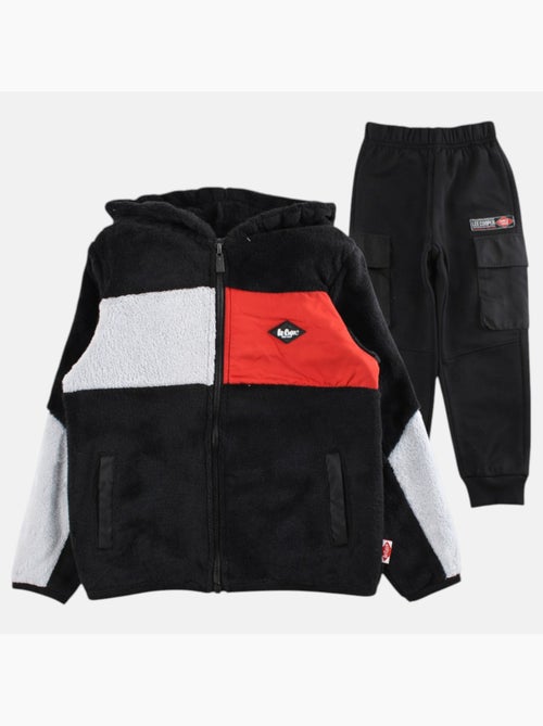 Lee Cooper - Veste zippée à capuche avec pantalon de jogging garçon - Kiabi Lee Cooper - Veste zippée à capuche avec pantalon de jogging garçon - Kiabi