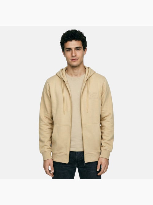 Lee cooper - veste zippée à capuche, manches longues et finitions bord-côte - Kiabi Lee cooper - veste zippée à capuche, manches longues et finitions bord-côte - Kiabi