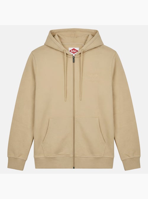 Lee cooper - veste zippée à capuche, manches longues et finitions bord-côte - Kiabi Lee cooper - veste zippée à capuche, manches longues et finitions bord-côte - Kiabi