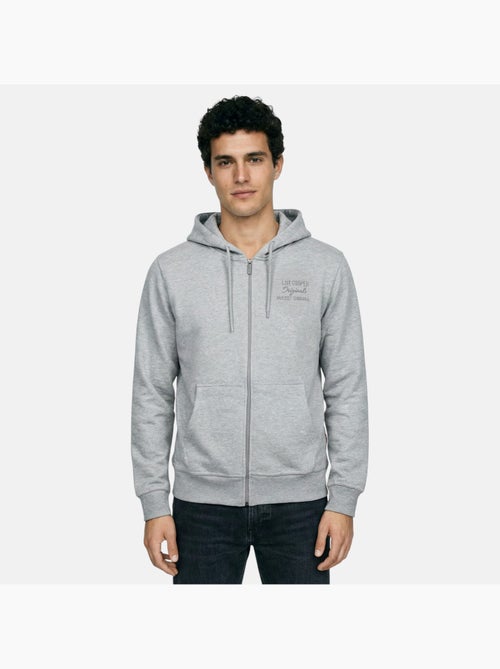 Lee cooper - veste zippée à capuche, manches longues et finitions bord-côte - Kiabi Lee cooper - veste zippée à capuche, manches longues et finitions bord-côte - Kiabi